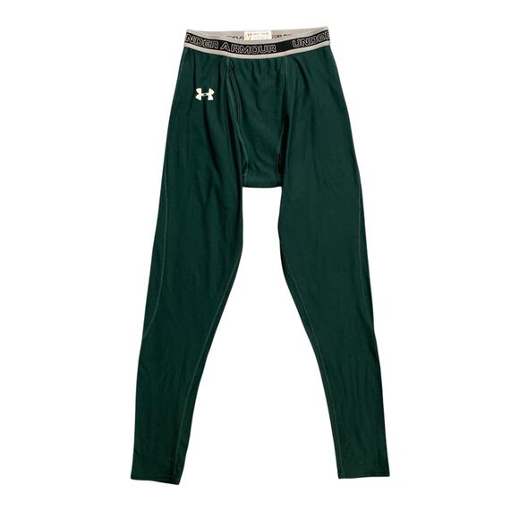 Under Armour Tights Mens M Medium Forest Green Performance Activewear Base Layer - Picture 1 of 12